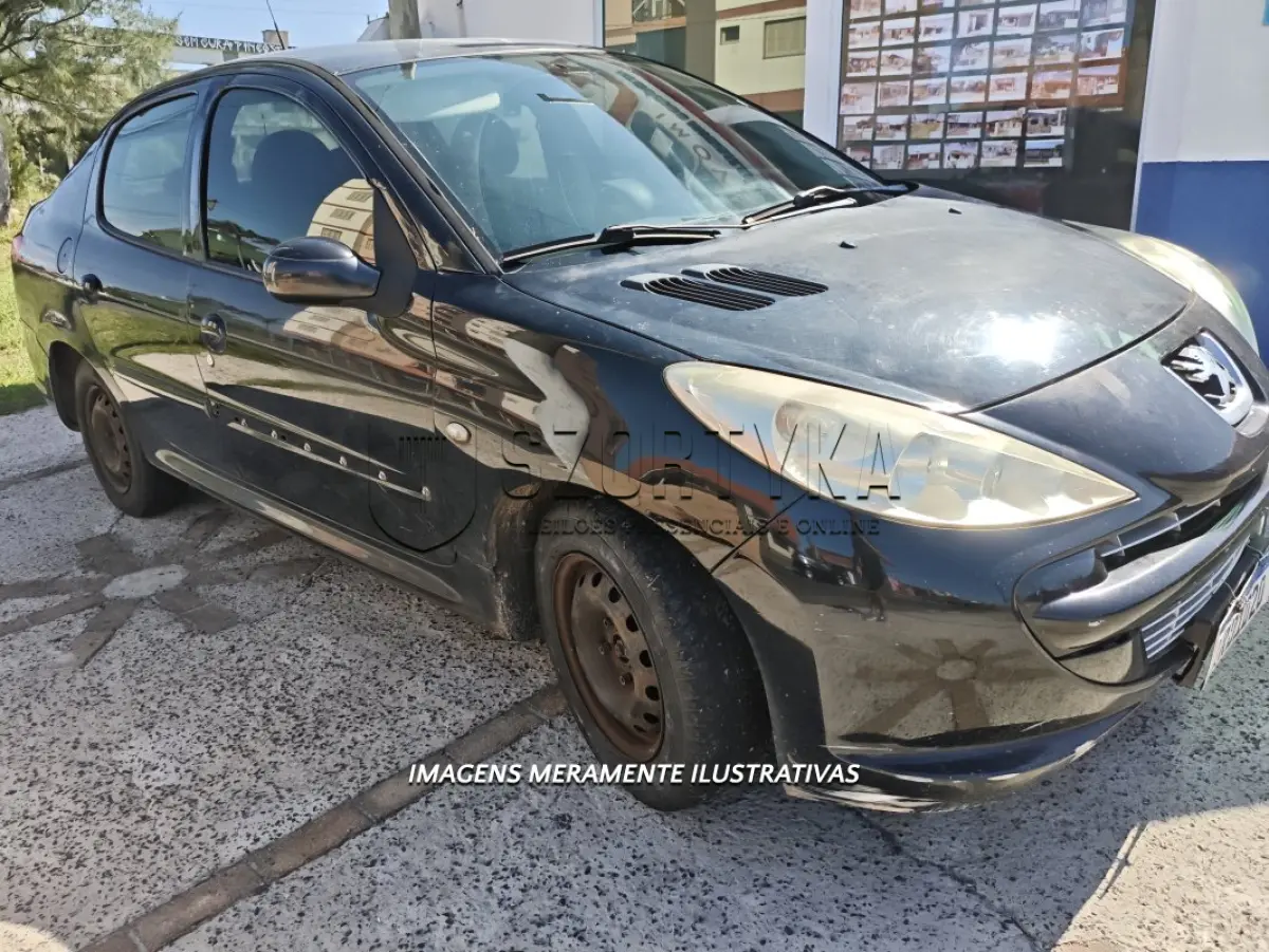 LOTE 001 - VEÍCULO PEUGEOT/207, PASSION XR 2010/2011, COR PRETA