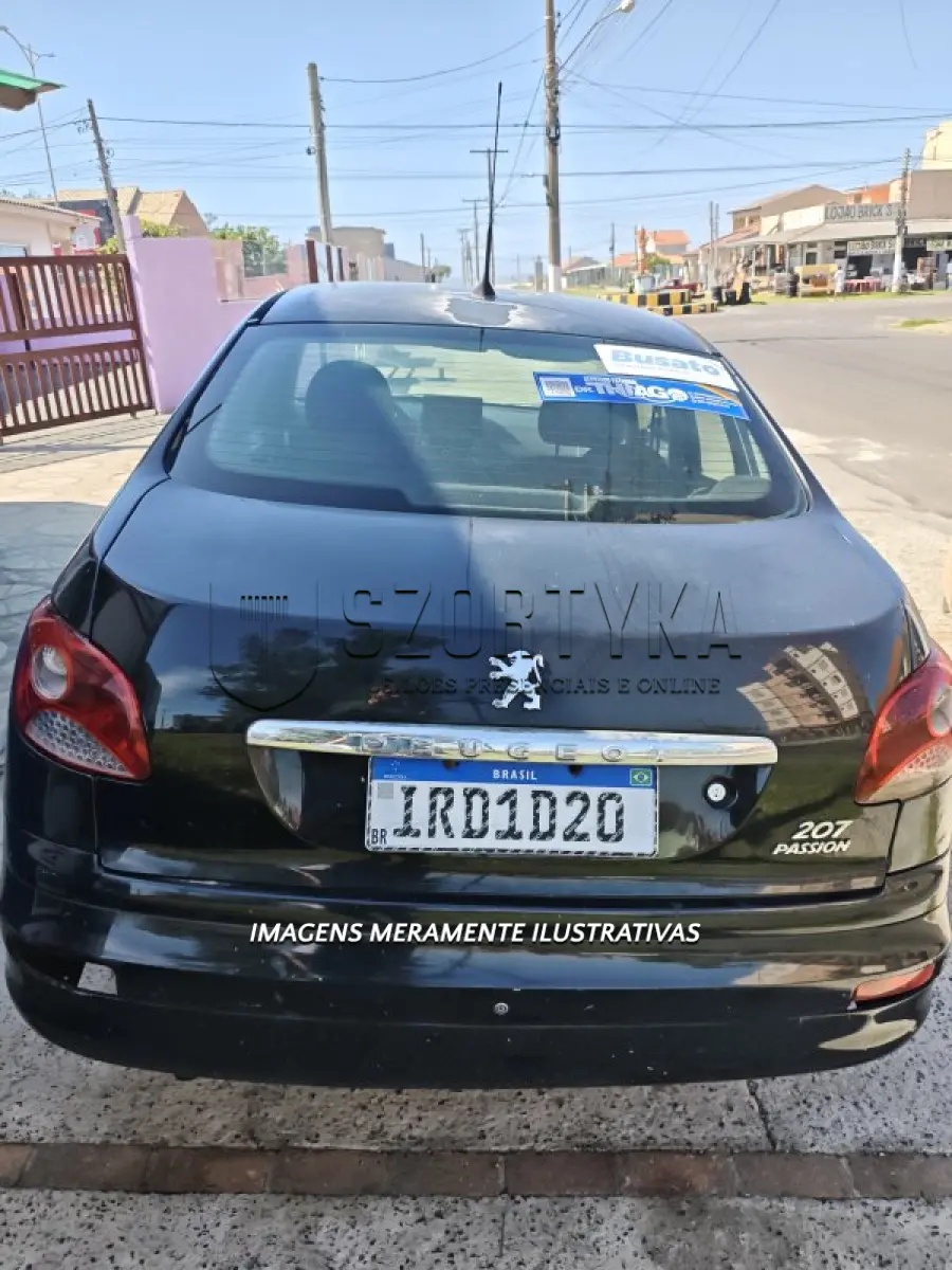 LOTE 001 - VEÍCULO PEUGEOT/207, PASSION XR 2010/2011, COR PRETA