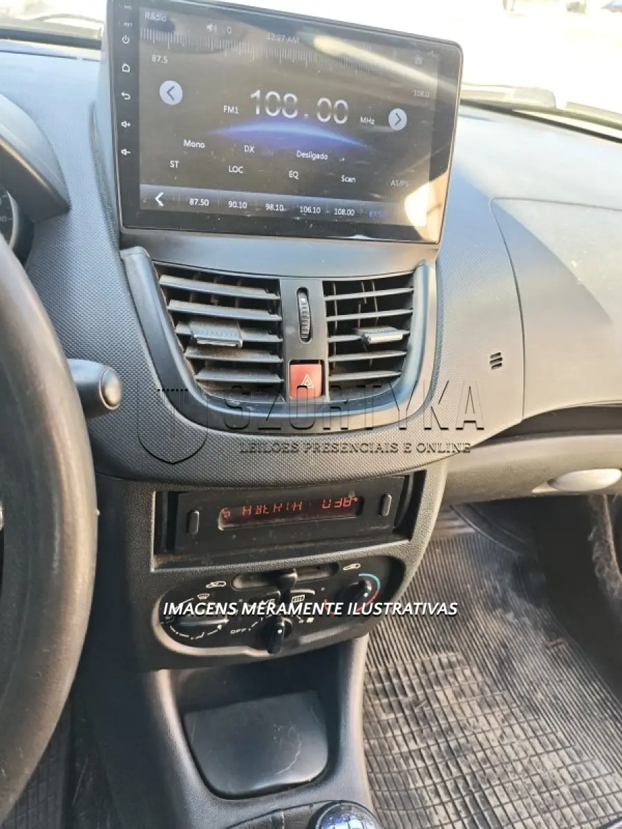 LOTE 001 - VEÍCULO PEUGEOT/207, PASSION XR 2010/2011, COR PRETA