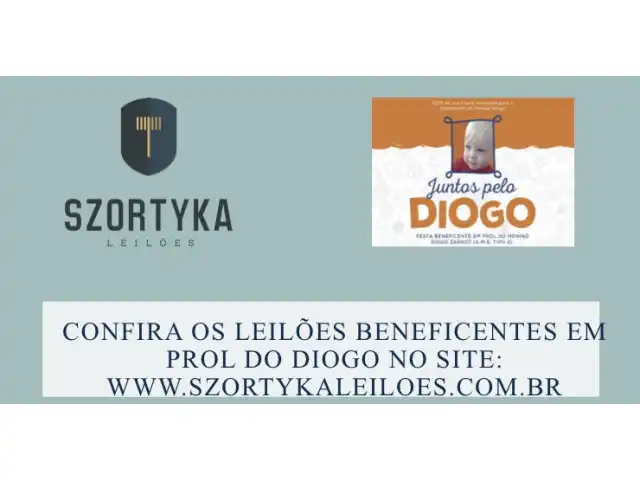 LEILÃO BENEFICENTE EM PROL DO MENINO DIOGO.