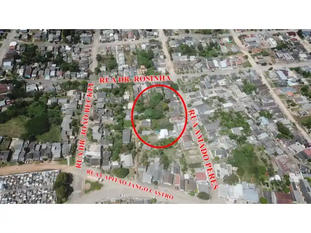 Leilão de um lote urbano na cidade de Camaquã, nº 16C/19C/5 da quadra nº 494, com área superficial de 1.048,00m².