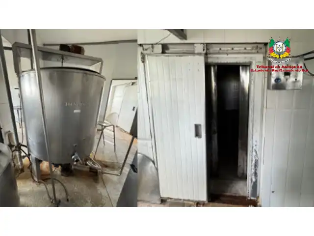LEILÃO DE UM TANQUE INOX PARA FABRICAÇÃO DE IOGURTE E  UMA CÂMARA FRIA
