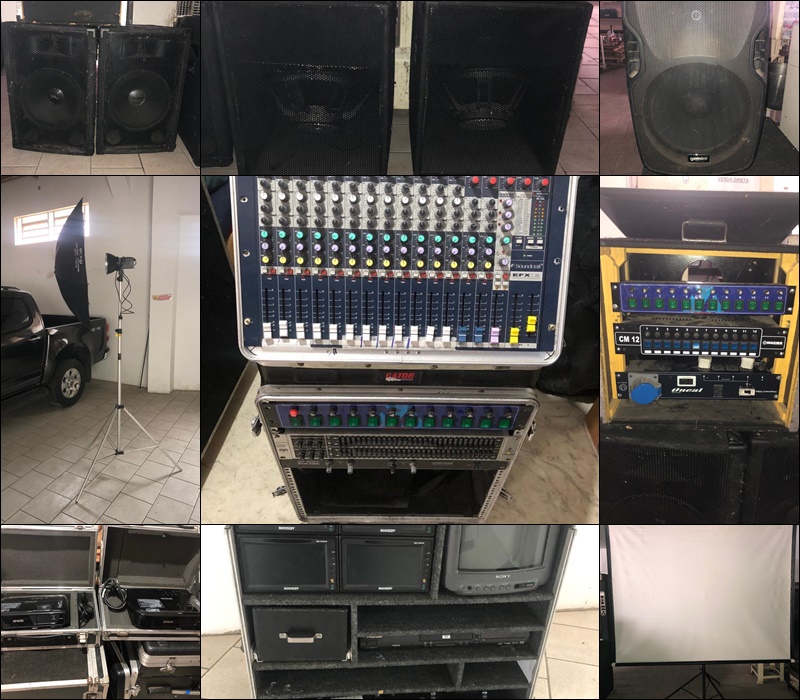 LEILÃO DE EQUIPAMENTOS DE SOM, IMAGEM, ILUMINAÇÃO E EDIÇÃO.