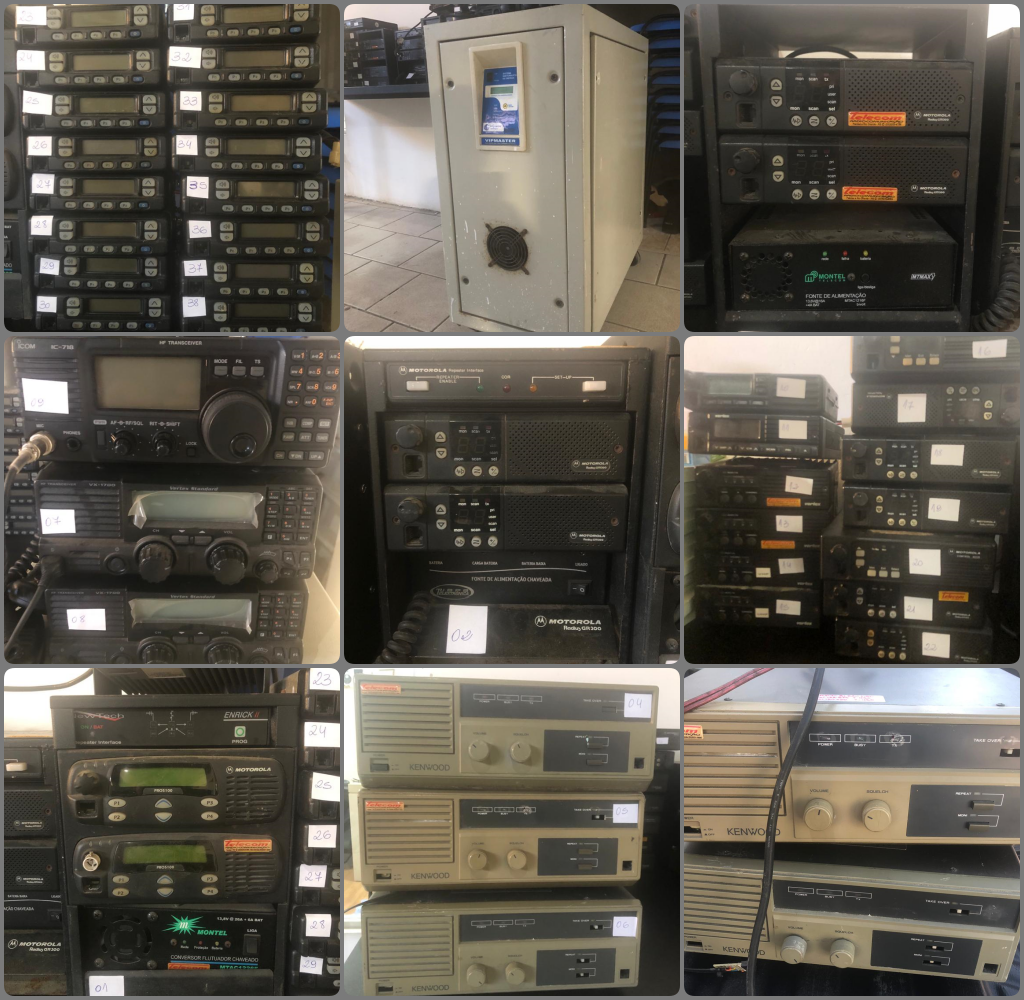 LEILÃO DE REPETIDORAS VHF, RÁDIOS HF, RÁDIOS VHF E UM NO-BREAK INFORMATIZADO