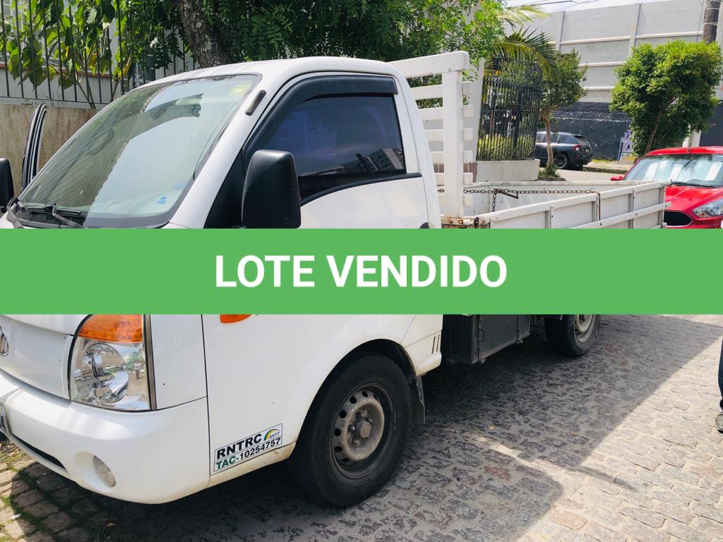 LEILÃO DE UM HYUNDAI/HR HDB, placas IOJ7404,  ano/mod 2007/2008