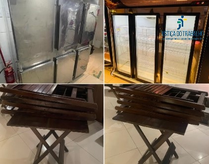 LEILÃO DE REFRIGERADORES E CONJUNTOS DE MESAS COM CADEIRAS