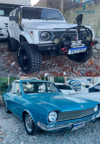 LEILÃO DE UM SUZUKI/SAMURAI E UM FORD/CORCEL LUXO