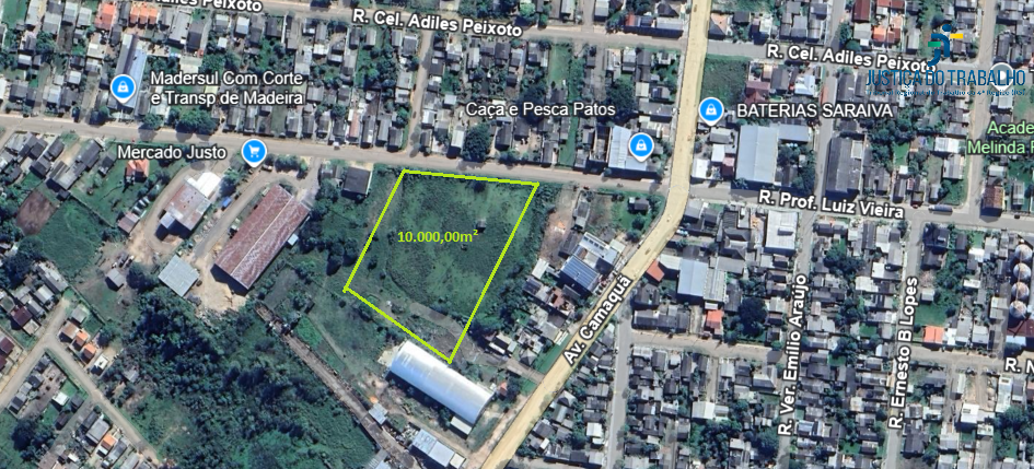 LEILÃO DE UM TERRENO COM 10.000M² NO CENTRO DE TAPES